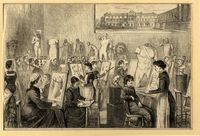 THE SLADE SCHOOL, ILLUSTRATED LONDON NEWS, c1880