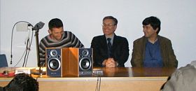 Manuel Esprito Santo, Fabio Civitelli e Jos Carlos Francisco na palestra do MAB Invicta