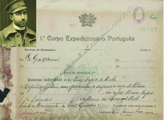 O padre Luís Lopes de Melo deixou a Paróquia da Sé Velha de Coimbra para ir assistir religiosamente os nossos combatentes na 1ª Grande Guerra