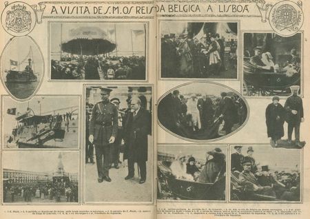 REPORTAGEM DA RECEO FEITA EM LISBOA  FAMLIA REAL BELGA (IN "ILUSTRAAO PORTUGUESA", EDIO N. 769, DE 15-11-1920)