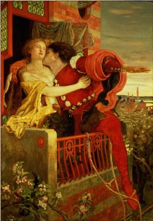 Romeu e Julieta Autor: Ford Madox Brown (1821-1893) Data: 1868 - 1870 Dimenses fsicas: 24,5 x 32,1 cm Coleo particular
