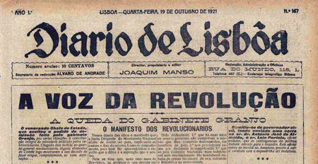 Diario de Lisboa de 19 de outubro de 1921
