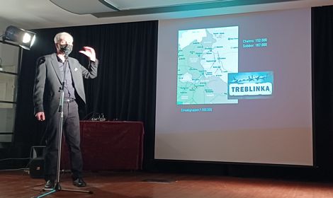 Maurizio Padovan fala de Treblinka um campo de extermnio alemo, na Polnia,  onde muitos judeus foram exterminados em cmaras de gs
