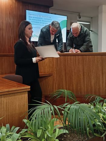 PROTOCOLO ASSINADO COM O CLUBE DE T�NIS DE ERMESINDE