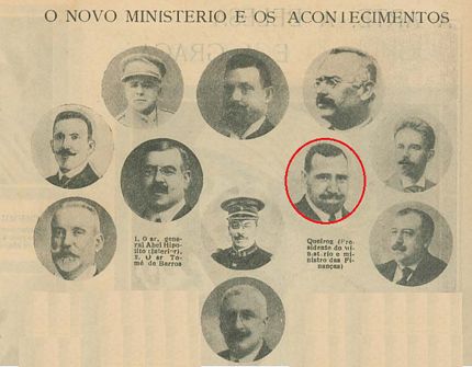 Constituio do novo governo sado deste golpe (in Ilustrao Portuguesa,  n. 797, 28 de maio de 1921)